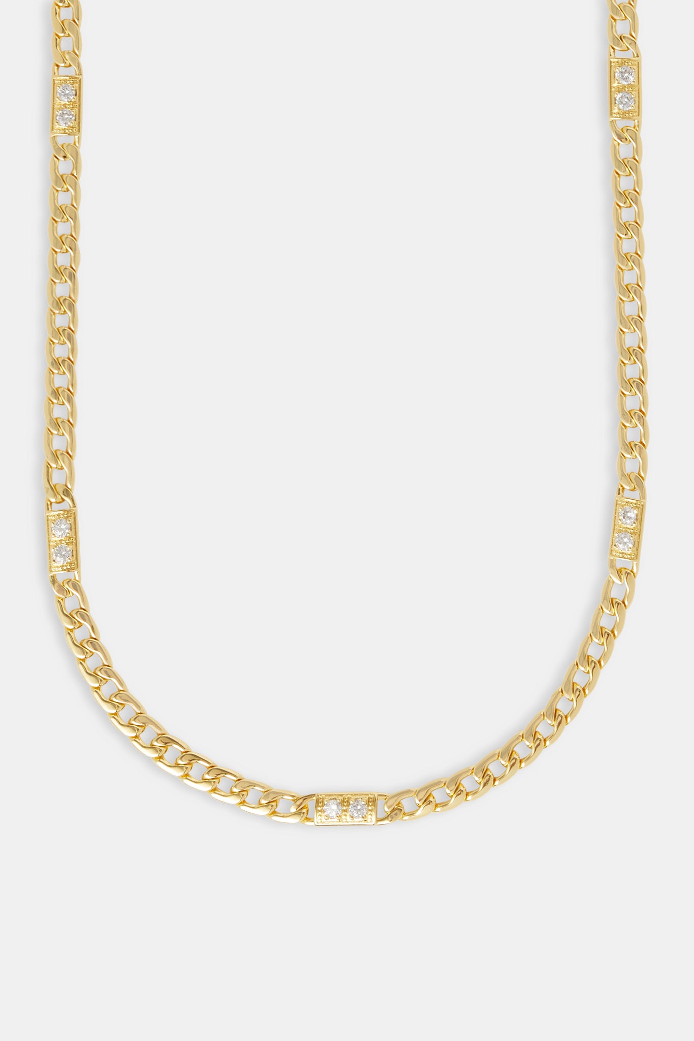 6mm Cuban CZ Panel Chain